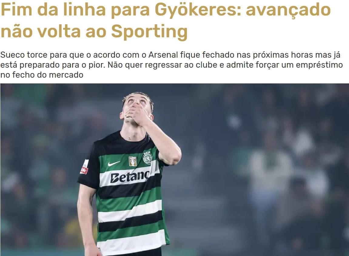 皇冠信用網平台出租_葡媒：约克雷斯已决定皇冠信用網平台出租，无论是否转会阿森纳，都不会再为葡体效力