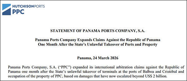 皇冠信用网代理_长和反击：巴拿马一年来持续针对皇冠信用网代理，赔20亿美元可不够