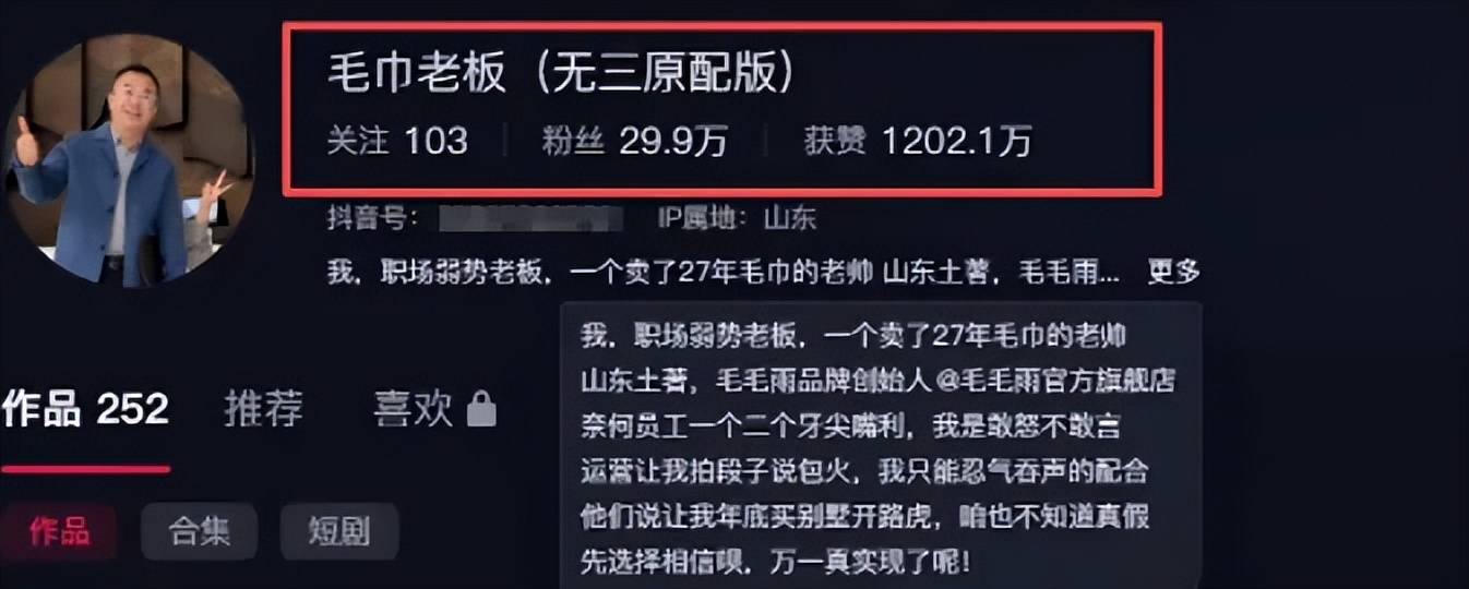 世界杯信用盘平台出租_洁丽雅世界杯信用盘平台出租，不再沉默！“毛巾少爷”：赚的钱没有大家想象中那么多